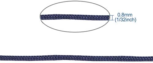 Elecrelive 100Yards Prussian Blue Nylon Crafting Cord 0.8mm Beading String