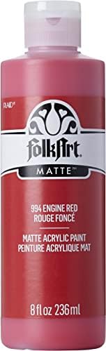 FolkArt Acrylic Paint in Assorted Colors (8 oz), , Engine Red