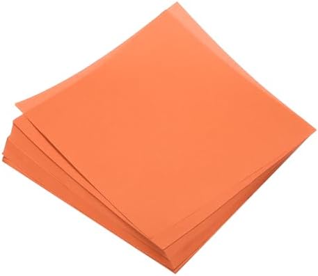 MECCANIXITY 50 Sheets Origami Paper Double Sided 8x8 Inch(20x20cm) Square Sheet for Art Craft Project, Beginners, Gifts Decor, Orange