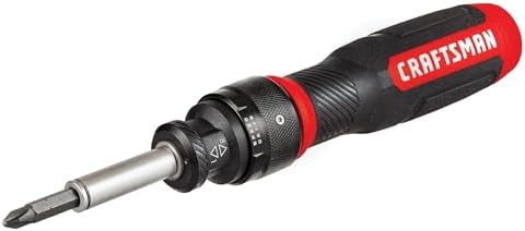 CRAFTSMAN Ratcheting Screwdriver,SpeedDrive,2” Double Ended Bits Included,Handle Holds Up To 6 Bits (CMHT68129),(Pack of 4)