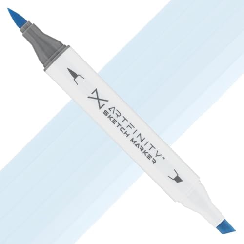 Artfinity Sketch Markers - Ice Blue B7-0, Vibrant, Professional, Dye-Based Alcohol Markers for Artists, Drawing, Travel, & More