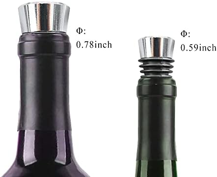 20 Pcs Wine Bottle Stopper Set Kit, Resin Wine Bottle Stoppers Molds Set Accessories, Wine Stoppers for Silicone Mold Epoxy Resin (Alloy Silver)