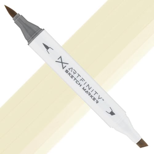 Artfinity Sketch Markers - Parchment Y7-1, Vibrant, Professional, Dye-Based Alcohol Markers for Artists, Drawing, Travel, & More