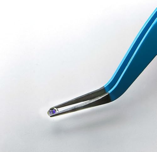 5 Pcs Stainless Steel Curved Craft Tweezers, Multipurpose Curved Tip Craft Tweezers for Intricate Projects, Scrapbooking, Cardmaking, Stickers, Dried Flowers, etc.