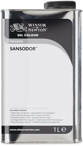 Winsor & Newton Sansodor Low Odor Solvent, 1 Litre (33.8-oz) Can