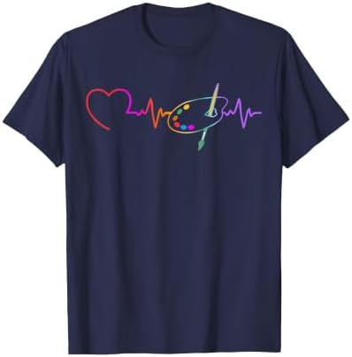 Funny Paint Palette Brush Artist Painter Art Teacher Men Kid T-Shirt