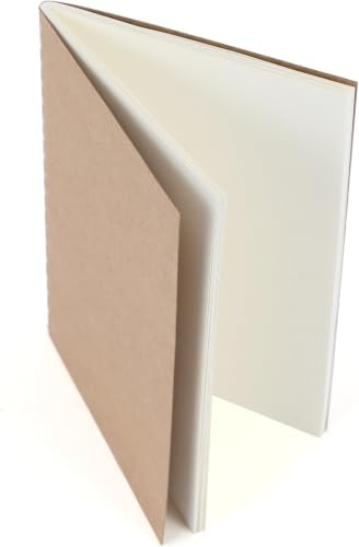 WANDERINGS Blank Passport Size Travelers Notebook Inserts | 3.5" x 5" (9 x 12.7cm) | 80 GSM Paper | 6 Hand-sewn Booklets / 360 Pages |Travelers Notebook Refills for Journals, Diaries, Planners