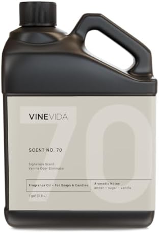 VINEVIDA Vanilla Odor Eliminator - 128oz Natural Fragrance Oil for Candles & Soap - Made in USA