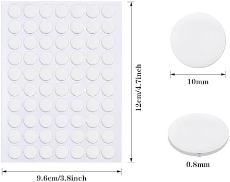 JANYUN 560 Pcs Clear Sticky Stickers Dots,10mm Round Putty Sticky Tack