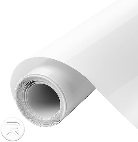 HTVRONT Puff Vinyl Heat Transfer, 10" x 6ft White Puff Vinyl