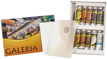 Winsor & Newton Galeria Acrylic Paint, 10 x 60ml (2--oz), Complete 14 Piece Set