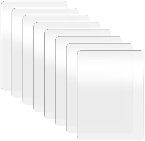 8 Pcs Clear Acrylic Cutting Pads, 8.7x6.1x0.1 Inch Transparent Die Cutting Plates for Embossing Machines, Cuttings Mats for Machines & Craft Pads for Card Making Scrapbooking