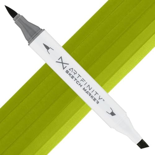 Artfinity Sketch Markers - Poison YG3-6, Vibrant, Professional, Dye-Based Alcohol Markers for Artists, Drawing, Travel, & More