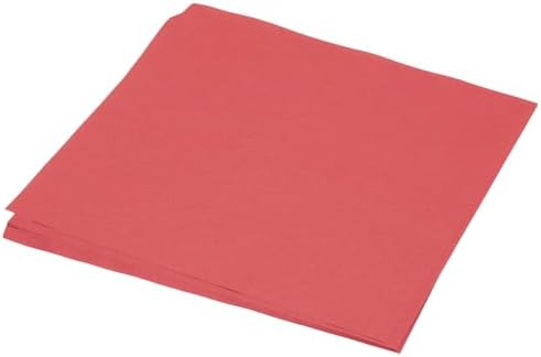 MECCANIXITY 50 Sheet Origami Paper Double Sided Bright Red 10x10 Inch Square Sheet for Art Craft Project, Beginners, Gifts Decor