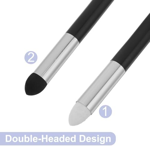 Garneck 5pcs Double-Headed Sketch Blender Pen Set with Sponge and Paper Stumps for Smooth Transitions and Precise Control, Sturdy Plastic and Aluminum Tools for Artists and Students