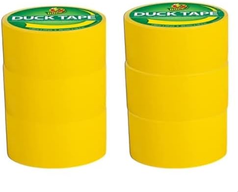 Duck Color Duct Tape, 6-Roll, Yellow (1304966_C)