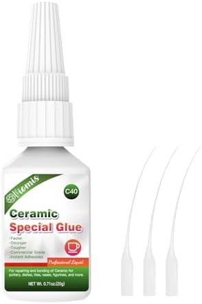 20g Ceramic Glue, Instant Ceramic Super Glue for Porcelain & Pottery
