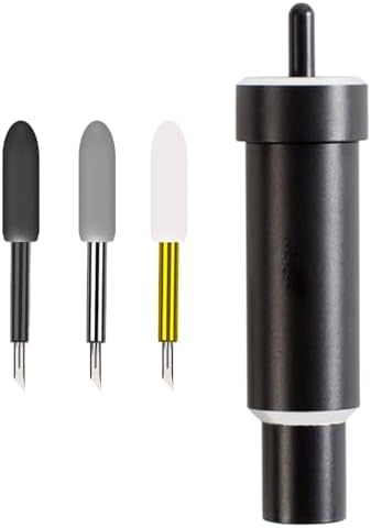 Cutting Blade + Housing, Deep-Point & Bonded-Fabric and Premium Fine Point Blade, Compatible with Cricut Maker, Maker 3, Explore Air/2/3 and Explore One (Black)