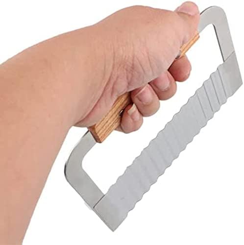 2-Pack Stainless Steel Wavy Soap Cutter Soap Making Tools Hardwood Handle Pro. Supply