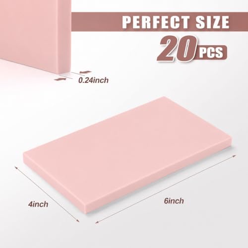 20 PCS 4"x6" Soft Linoleum Blocks for Printmaking & Stamp Making