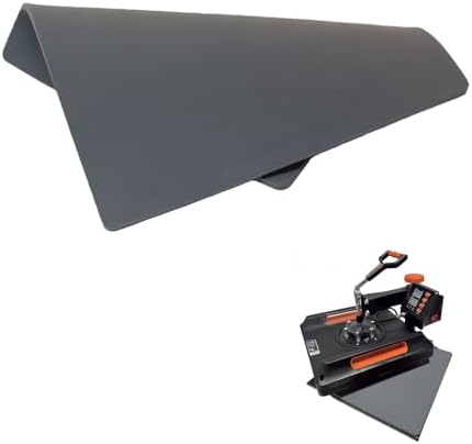 LGIB Silicone Heat Press Mat 24x16 Inch, Heat Resistant & Fireproof, Double Sided Washable Pad for Vinyl Ironing, HTV Transfer, Sublimation & Crafting Projects,Gray