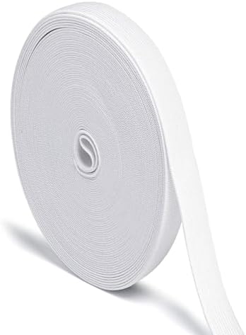 Airisoer Elastic Bands for Sewing 5/8 Inch x 12 Yards, White