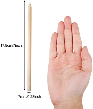 Tenare 20 Pieces White Chalk Pencils with Sharpener and Storage Tube