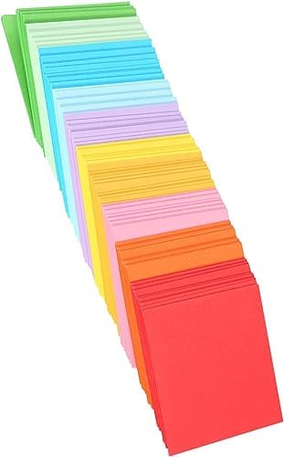 520 Sheets Small Origami Paper, 5 x 5cm Double Sided Color Origami Paper Cranes, 10 Colors Folding Paper Pastel for Beginners or Craft Enthusiasts to Fold Roses, Flowers