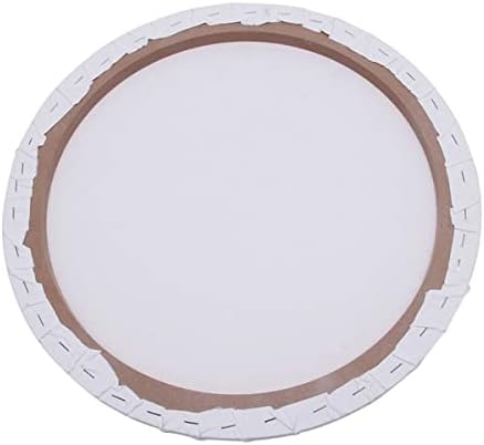 4 Pack Artist Blank Canvas, 10cm Stretched Canvas Frames Panel Board, Round Art Board for Acrylic Oil Painting