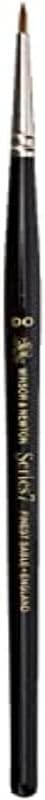 Winsor & Newton Series 7 Kolinsky Sable Brush, Round SH #00 | The World's Finest Watercolor Brush, Kolinsky Sable Hair, Rust-proof, Seamless Nickel Plated Ferrules, Hand-Made in England