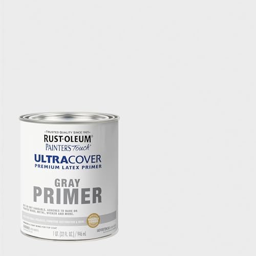 Rust-Oleum Brush On Painter's Touch Latex Paint, Flat Gray Primer