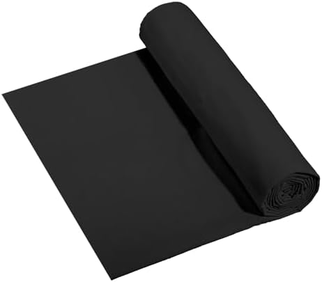 10oz Natural Cotton Blend Canvas Fabric, Duck Canvas Fabric, 60'' Wide for Arts & Crafts, Painting, Handmade Home Decor (Black, 1 Yard)