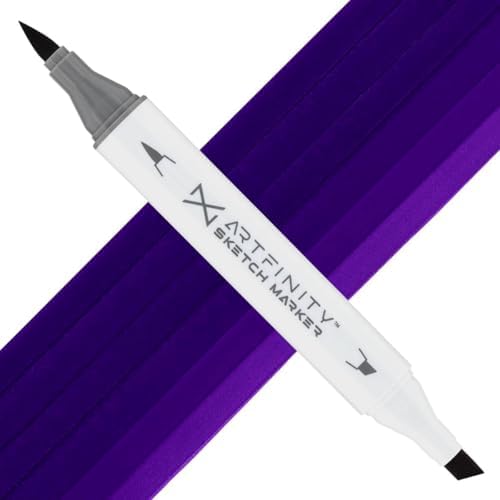 Artfinity Sketch Markers - Blue Velvet BV1-9, Vibrant, Professional, Dye-Based Alcohol Markers for Artists, Drawing, Travel, & More