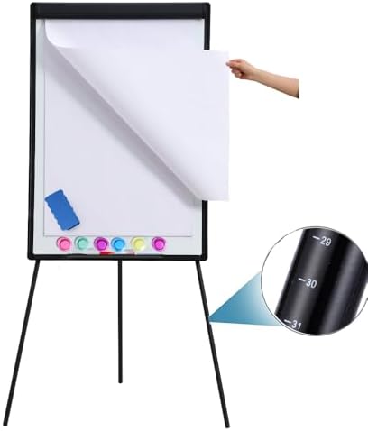 Magnetic Easel Whiteboard Dry Erase Board with Tripod Stand, 40" x 28"