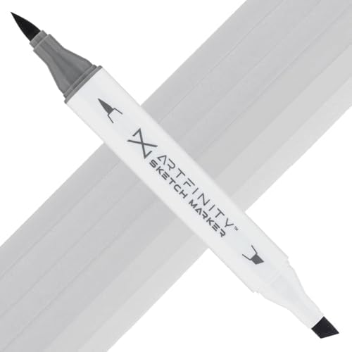 Artfinity Sketch Markers - Neutral Gray 3 NG3, Vibrant, Professional, Dye-Based Alcohol Markers for Artists, Drawing, Travel, & More