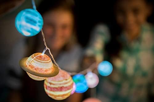 4M DIY Solar System String Lights - Outer Space Art & Craft Kit, Kids 5+