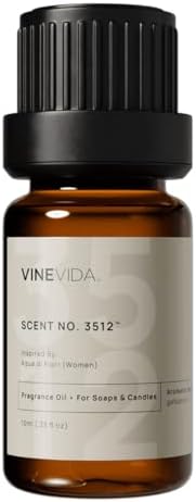 VINEVIDA Scent NO. 3512 Fragrance Oil - 10mL - Inspired by: Aqua di Fiori (Women) Fragrance Oil for Candle Making - Made in USA Candle Scents Scents for Soap Making