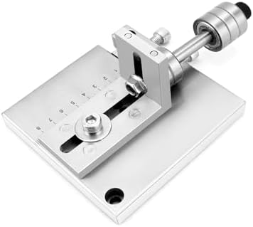 QWORK Heavy Duty Leather Strap Cutting Tool, 7075 Aluminium Alloy Plate Leather Belt Cutting Machine, Max 60mm Cut Width, for Thick, Hard Leather