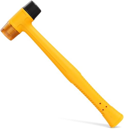 Small Rubber Mallet Hammer 1", 25mm Two Sided Head, 9.8 Inch Handle