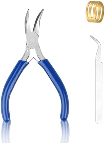Bent Nose Pliers，Bent Chain-Nose for Crafting and Repair