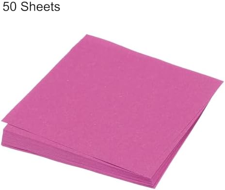 MECCANIXITY 50 Sheet Origami Paper Double Sided Plum Red 5x5 Inch Square Sheet for Art Craft Project, Beginners, Gifts Decor