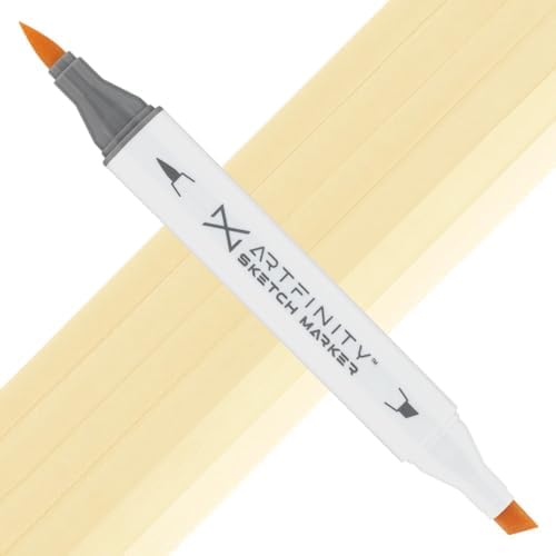 Artfinity Sketch Markers - BlondWood Y4-1, Vibrant, Professional, Dye-Based Alcohol Markers for Artists, Drawing, Travel, & More