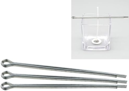 Heyous 10PCS Candle Making Supply Accessory DIY Candle Tool Metal Wick Holder Clip