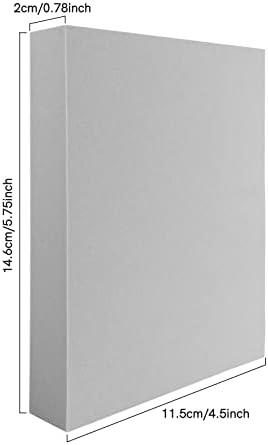 3 Pcs/Set 2Pcs Large Stamping Foam Grey Moldable Foam with 1 Pcs Acrylic Stamp Block Stamps Plastic Pad Cut and Dry Foam Stamping Foam Block for Sculpture, Modeling, DIY Arts and Handicrafts Projects