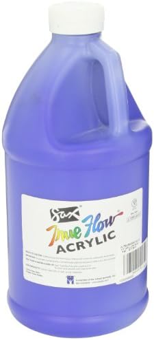 Sax True Flow Heavy Body Acrylic Paint, 1/2 Gallon, Ultramarine Blue - 439280, 64 Fl Oz (Pack of 1)