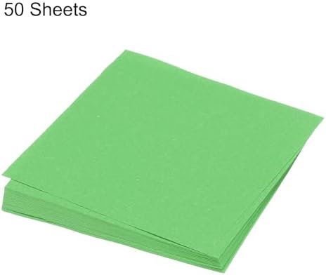 MECCANIXITY 50 Sheet Origami Paper Double Sided Green 5x5 Inch Square Sheet for Art Craft Project, Beginners, Gifts Decor