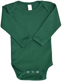 Monag Long Sleeve Baby Bodysuit, Long Sleeve Blank Solid Color Baby One-Piece, 100% Cotton Infant Bodysuit, Creeper