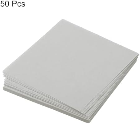 MECCANIXITY 50 Sheet Origami Paper Double Sided Light Gray 2.5x2.5 Inch Square Sheet for Art Craft Project, Beginners, Gift Decoration