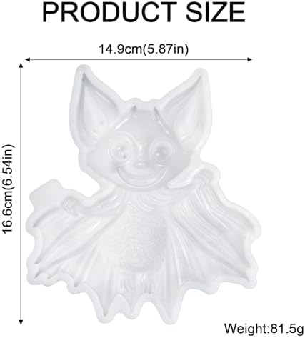 3D Bat Silicone Mold for Epoxy/UV Resin Casting Halloween DIY Craft