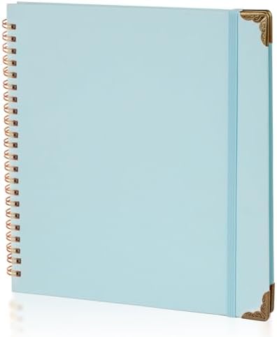 Joyberg Scrapbook 80 Pages, Scrapbooking Supplies 8 x 8 In, Scrapbook Album Suitable for Album Memory Book Wedding, Anniversary Family, DIY Craft Projects (Blue)